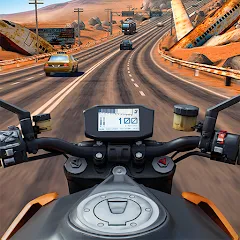 Скачать Moto Rider GO: Highway Traffic [Взлом/МОД Много денег] на Андроид
