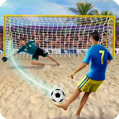 Скачать Shoot Цель Пляжный футбол [Взлом/МОД Много денег] на Андроид