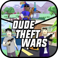 Скачать Dude Theft Wars FPS Open world [Взлом/МОД Меню] на Андроид