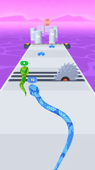 Скачать Snake Run Race: Игра Змейка 3D [Взлом/МОД Все открыто] на Андроид