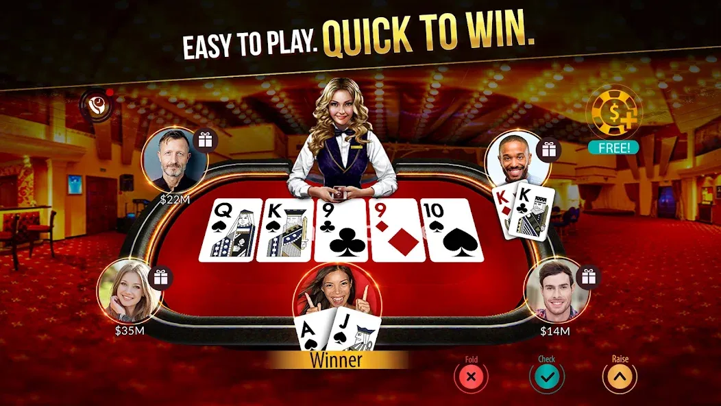 Завладей покерным миром с Zynga Poker ™ на Андроид