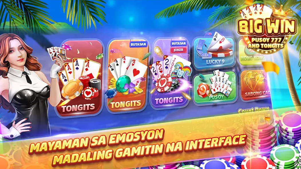 Big Win - Pusoy 777 & Tongits - захватывающая карточная игра на Android