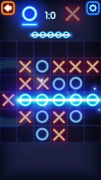 Скачать Сияющие крестики-нолики на Андроид - лучшая игра для настоящих геймеров!