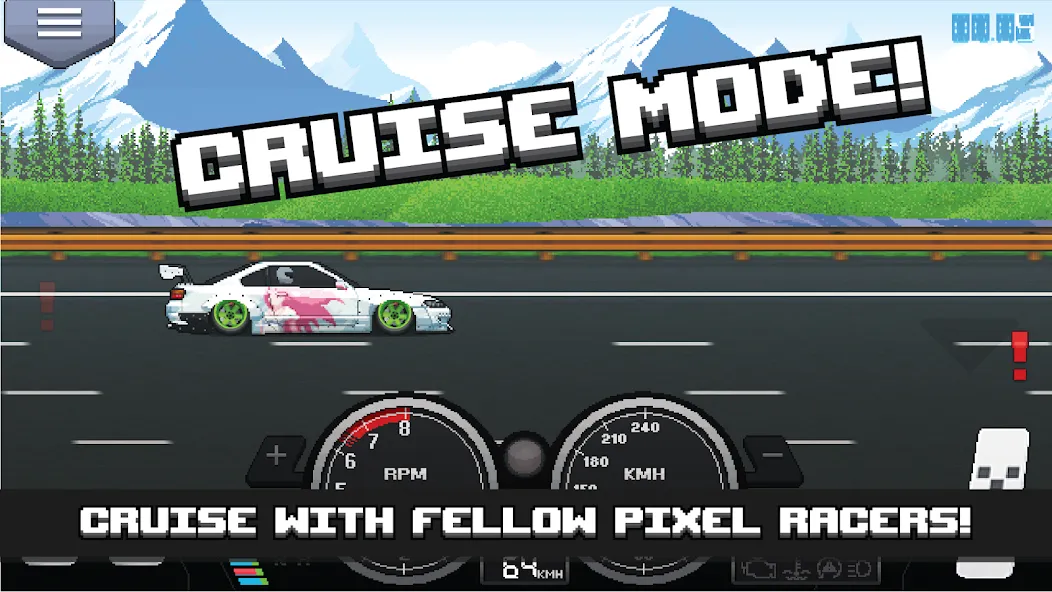 Скачать Pixel Car Racer на Андроид – уникальная гоночная игра