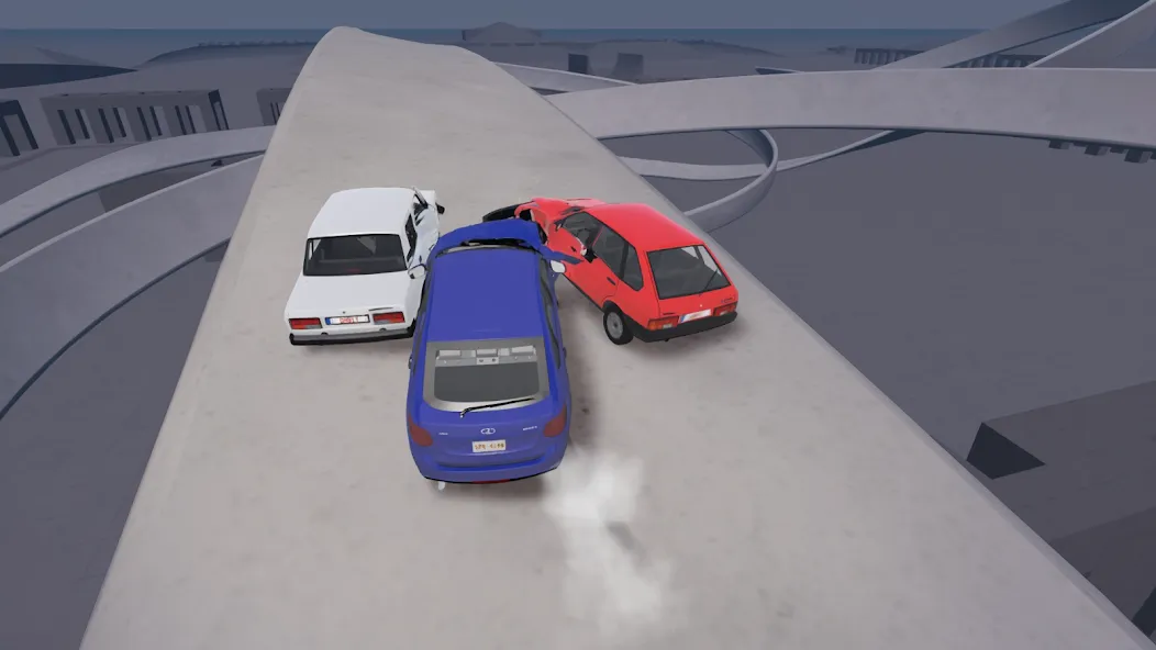 Краш тест Жигулей АвтоВАЗ Опер – самый зажигательный гоночный симулятор на Андроид
