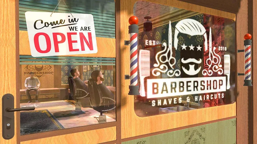 Скачать Barber Shop Hair Cut Salon 3D [Взлом/МОД Меню] на Андроид