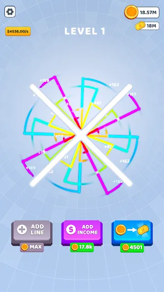 Скачать Bouncing Rainbow: Кликер игры [Взлом/МОД Unlocked] на Андроид
