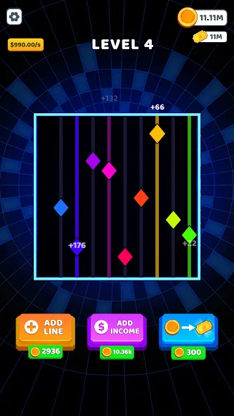 Скачать Bouncing Rainbow: Кликер игры [Взлом/МОД Unlocked] на Андроид