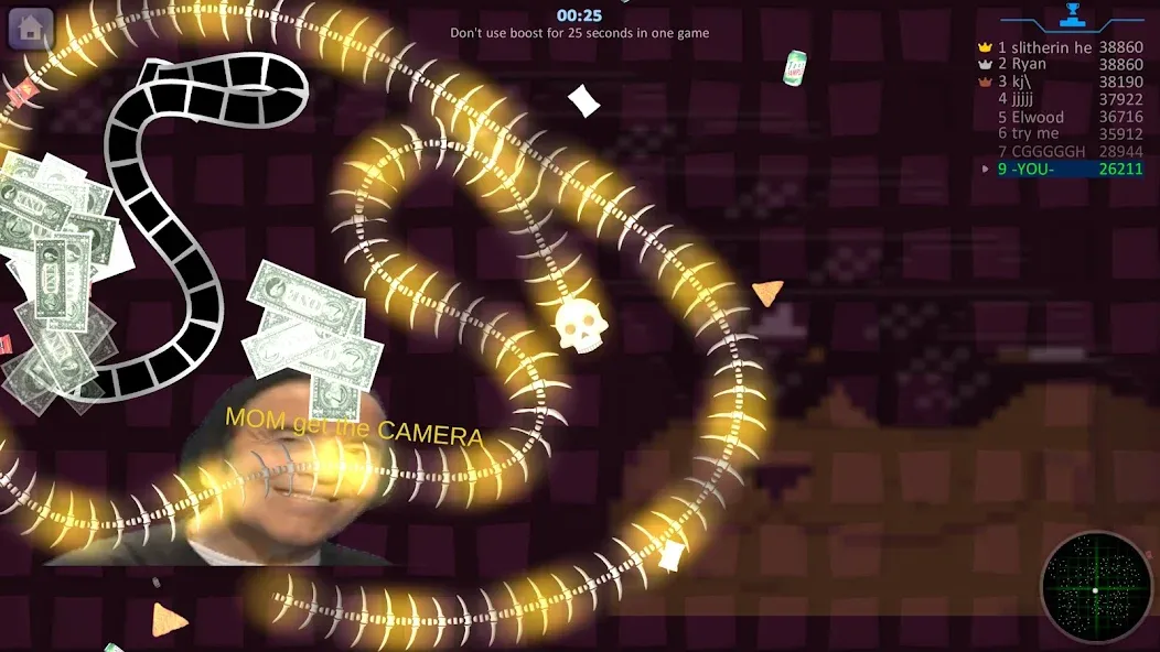 Скачать Змейка.io Worms vs Snake Zone [Взлом/МОД Много денег] на Андроид
