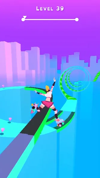 Скачать Скай Скейтер - Sky Roller [Взлом/МОД Все открыто] на Андроид