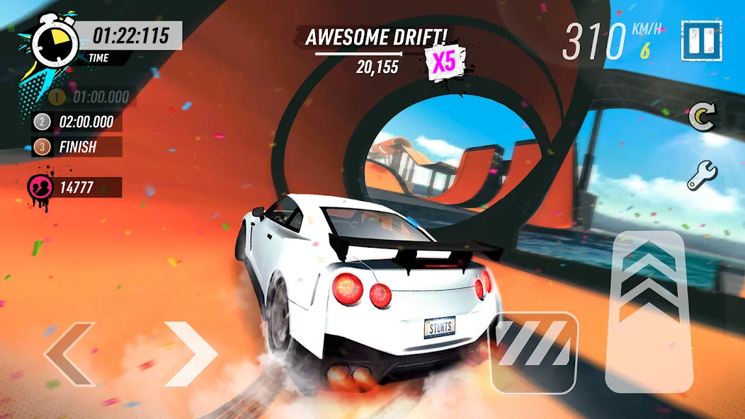 Скачать Car Stunt Races: Mega Ramps [Взлом/МОД Unlocked] на Андроид