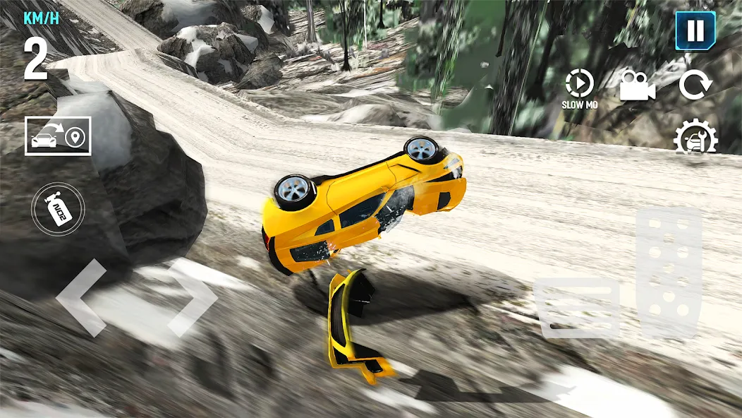 Скачать Mega Car Crash Simulator [Взлом/МОД Unlocked] на Андроид