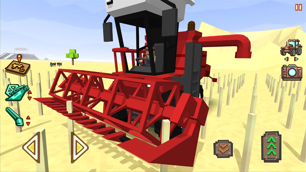 Скачать Blocky Farm Racing & Simulator [Взлом/МОД Много денег] на Андроид