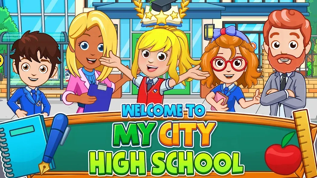 Скачать My City : High School [Взлом/МОД Unlocked] на Андроид