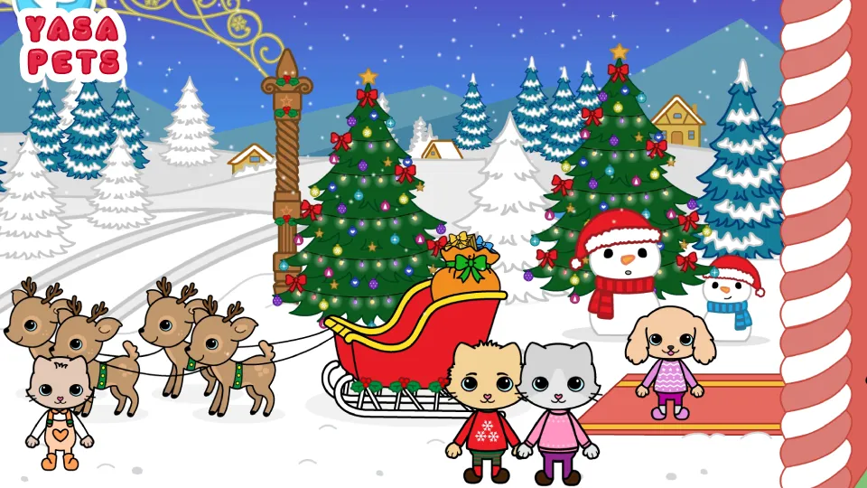 Скачать Yasa Pets Christmas [Взлом/МОД Unlocked] на Андроид