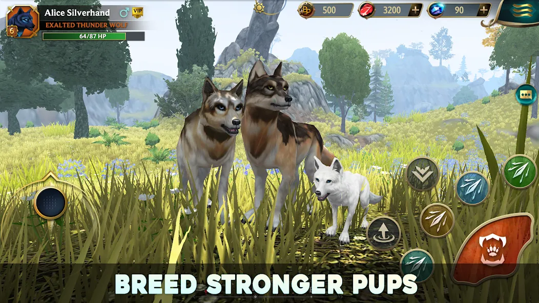 Скачать Wolf Tales - Wild Animal Sim [Взлом/МОД Бесконечные деньги] на Андроид