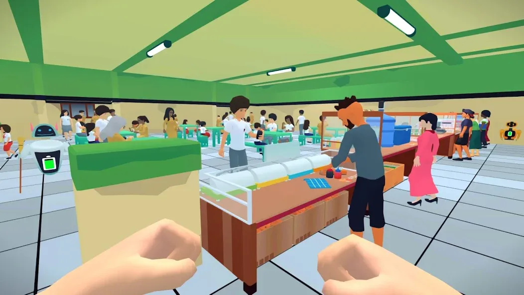 Скачать School Cafeteria Simulator [Взлом/МОД Бесконечные деньги] на Андроид