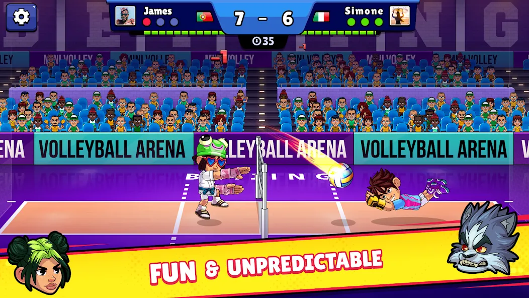 Скачать Volleyball Arena: Spike Hard [Взлом/МОД Unlocked] на Андроид