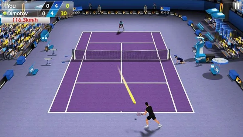 Скачать Теннис пальцем 3D - Tennis [Взлом/МОД Бесконечные деньги] на Андроид