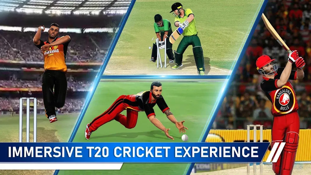 Скачать T20 Cricket Champions 3D [Взлом/МОД Бесконечные деньги] на Андроид