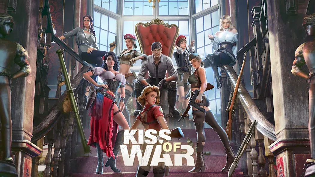 Скачать Kiss of War [Взлом/МОД Много денег] на Андроид
