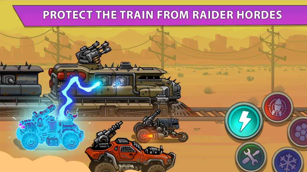Скачать Rails of Fury: Train Defence [Взлом/МОД Много денег] на Андроид