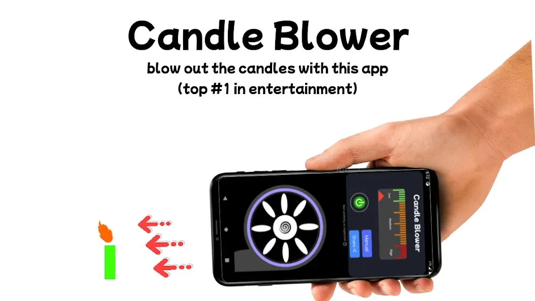 Скачать Blower - Candle Blower Lite [Взлом/МОД Unlocked] на Андроид