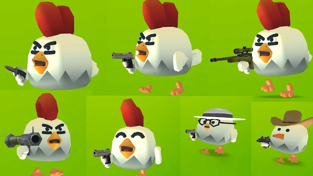 Скачать Chicken Gun [Взлом/МОД Бесконечные деньги] на Андроид