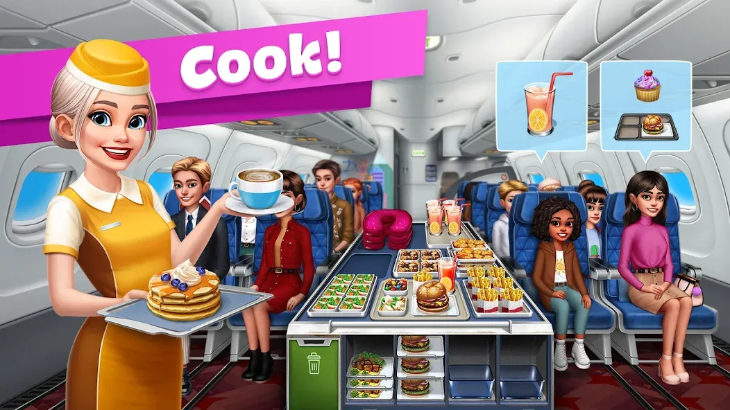 Скачать Airplane Chefs - Cooking Game [Взлом/МОД Бесконечные деньги] на Андроид