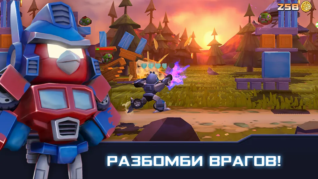 Скачать Angry Birds Transformers [Взлом/МОД Много денег] на Андроид