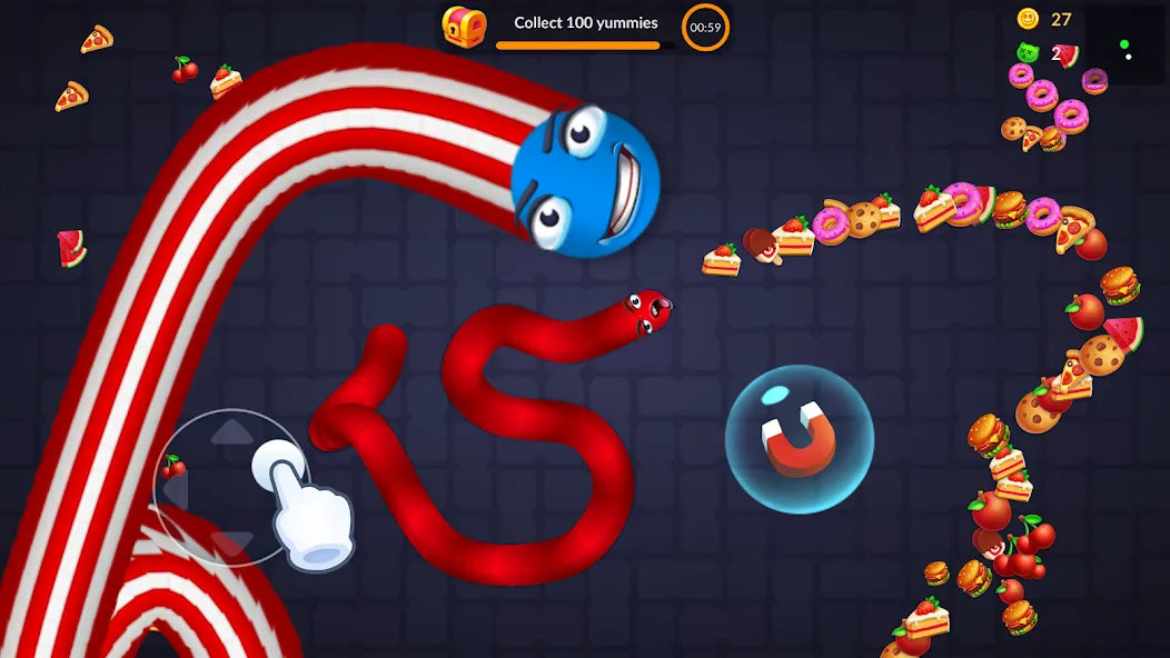 Скачать Snake Worms .io: Fun Game Zone [Взлом/МОД Меню] на Андроид