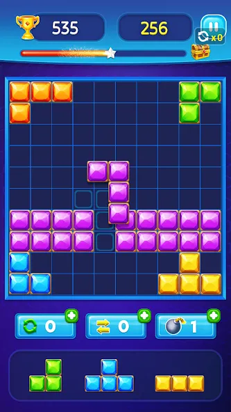 Скачать Block Puzzle: Драгоценный блок [Взлом/МОД Все открыто] на Андроид