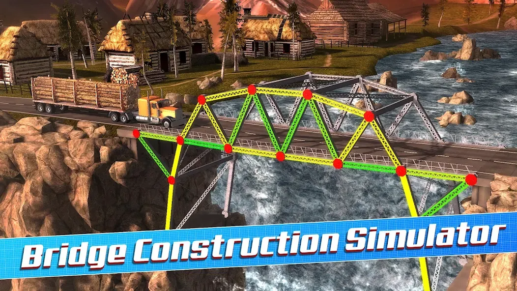 Скачать Bridge Construction Simulator [Взлом/МОД Бесконечные деньги] на Андроид