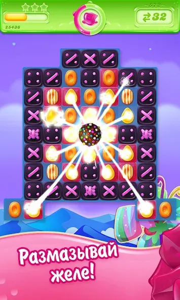 Скачать Candy Crush Jelly Saga [Взлом/МОД Unlocked] на Андроид