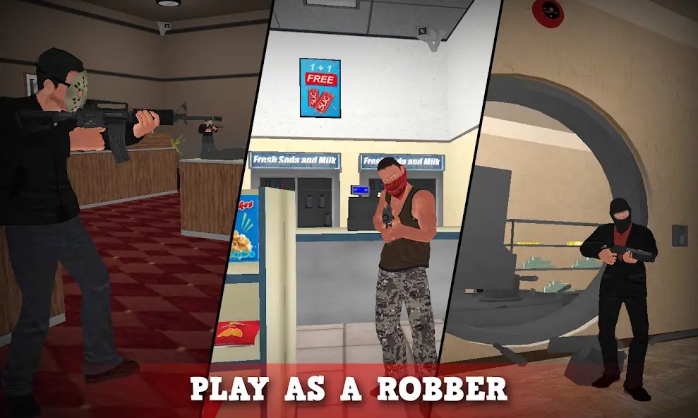 Скачать Justice Rivals 3 Cops&Robbers [Взлом/МОД Unlocked] на Андроид