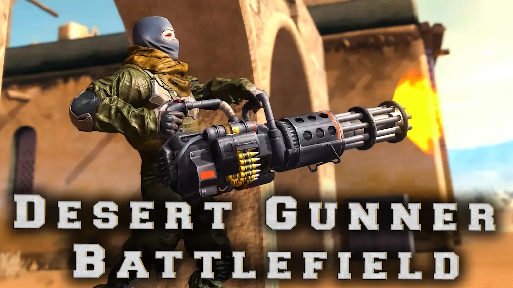 Скачать Desert Gunner Machine Gun Game [Взлом/МОД Меню] на Андроид