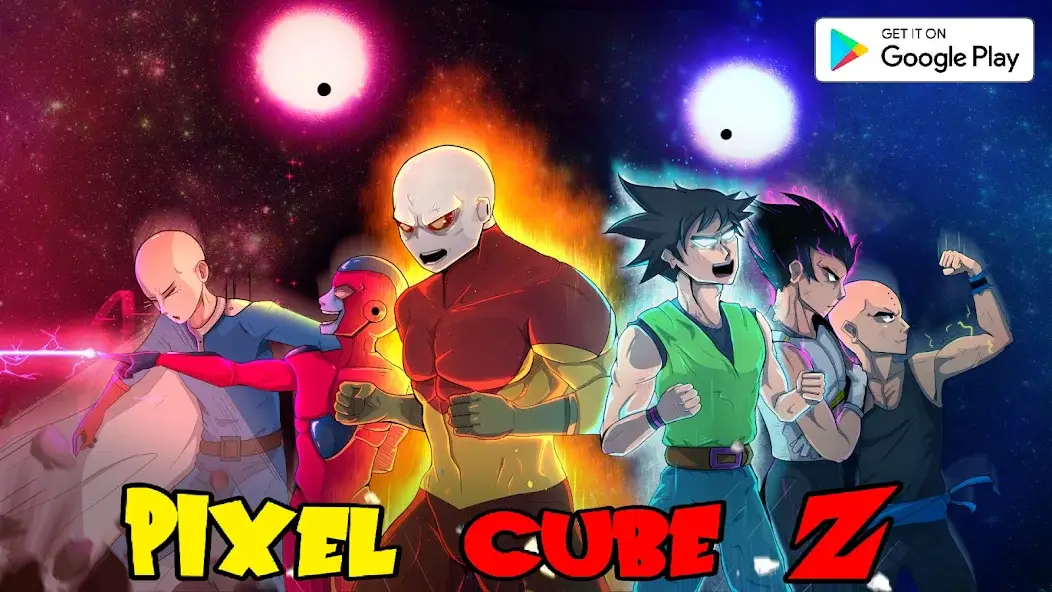 Скачать Pixel Cube Z Super Warriors [Взлом/МОД Много денег] на Андроид