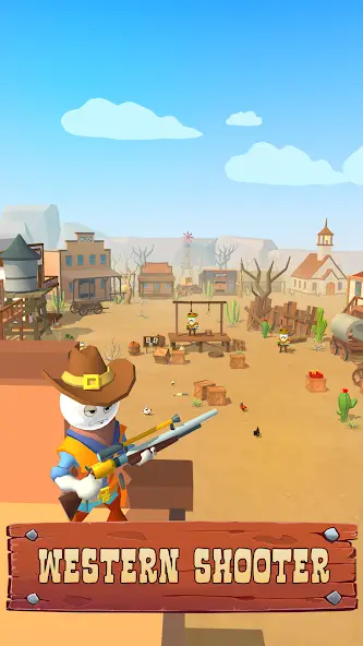 Скачать Cowboy Sniper: Western gun [Взлом/МОД Бесконечные деньги] на Андроид