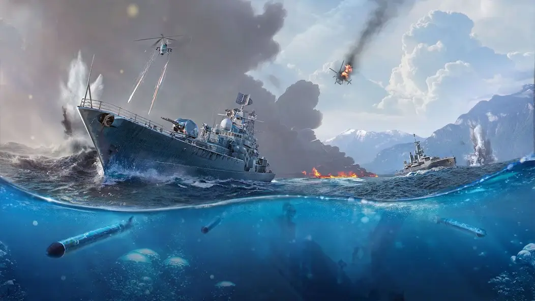 Скачать Force of Warships: Корабли PvP [Взлом/МОД Меню] на Андроид