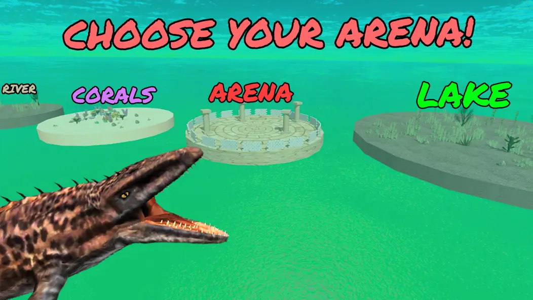 Скачать Dino Battle Arena Jurassic Sea [Взлом/МОД Много денег] на Андроид