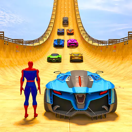 Скачать Superhero Car: Mega Ramp Games [Взлом/МОД Бесконечные деньги] на Андроид